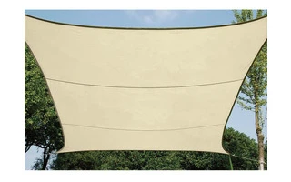 Vela de sombra permeable - cuadrada - 3.6 x 3.6m - color: Beige