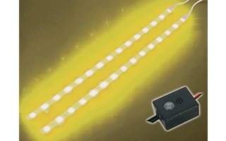 Doble cinta autoadhesiva con LEDs amarillo