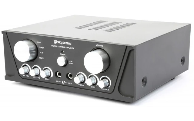 SkyTronic amplificador de Karaoke universal stereo negro