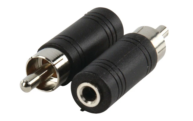 Adaptador de Mono-Audio RCA Macho - 3.5 mm Hembra Negro - Valueline AC-008