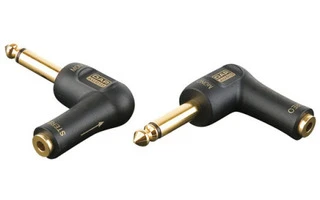 Adaptador Jack 6.35m macho mono a Mini jack hembra - 90° acordado 