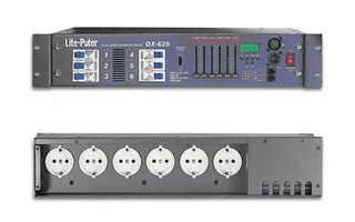 Lite Puter LTPDX626 dimmer pack de 6 canales, 20A/Canal