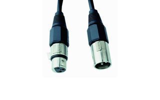 Cable Microfono 3 Polos XLR-Macho a XLR-Hembra 5m