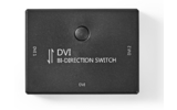 2 Puertos - Conmutador DVI Bidireccional - Negro - Nedis CSWI3202BK