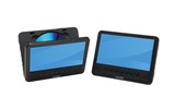 MTW-756TWIN NB - REPRODUCTOR DE DVD PORTÁTIL CON 2 x PANTALLA LCD DE 7" 