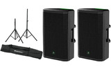 2x Mackie ThRash 215 + Soportes de altavoz con funda