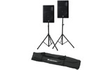 2x Yamaha DXR 15 MkII + Pareja de trípodes con bolsa