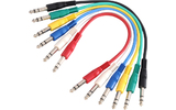Adam Hall Cables K3 BVV 0030 SET Set Latiguillos de Cable de Jack 6 cables 6,3 mm estéreo a Jack