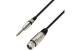 Cable de Micro de XLR hembra a Jack 6,3 mm mono 3 m