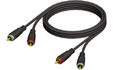 Adam Hall Cables REF 800 150 - Cable de Audio de 2 RCA macho a 2 RCA macho 1,5 m
