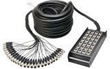 Adam Hall Cables K 28 C 30 - Manguera de Cable con Cajetín de Escenario 24/4 30 m