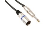 Cable XLR Profesional, XLR Macho a Jack Mono Macho 6.35mm (3m)