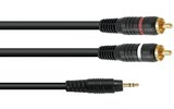Cable 2x RCA a 1 Minijack 3.5mm - 6 metros