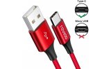 Cable USB a UCB c - 1 Metros - Color Rojo