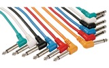 Cable patch profesional 6.35mm mono 90° A 6.35mm mono 90° 0.5m