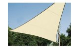 Vela de sombra permeable - Triangular - 5 x 5 x 5m - color: Beige