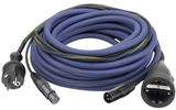 Cable prolongador alimentación de corriente + señal de Audio XLR 20 metros