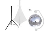 EUROLITE Set Mirror ball 50cm with stand and tripod cover white