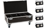 Eurolite Set 4x Audience Blinder 2x100W LED COB WW + Case