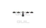 Guil PZA-03 Adaptador de doble rosca para cinco micrófonos