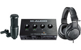 M-Audio M-Track DUO + Audio Technica AT-2020 + ATH-M20X