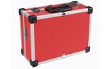 Maleta de herramientas de aluminio 330 x 230 x 150mm - color rojo