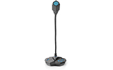 Micrófono para Juegos de Sobremesa - Cuello Flexible - USB - Botón de Silencio - Conector de Aud
