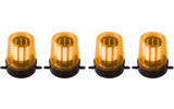 Luz rotativa con LEDs color Naranja - 4x VDLLPL01