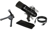 Conjunto micrófono condensador con soporte para Podcasting