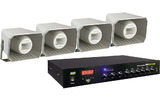 Amplificador de 3 zonas AML 240 + Bocina Monacor IT-250TW (X4)