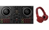 Pioneer DJ DDJ 200 + Pioneer HDJ CUE 1 BT Rojo