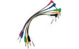 Yellow Cables ECOP060CD-6 - Juego de 6 cables patch 60 cm Jack Mono a Jack Mono acodado