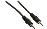 Cable de audio jack estéreo de 3.5 mm macho - 3.5 mm macho de 1.00 m en color negro