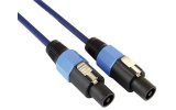Cable de altavoz profesional, conector macho de 2 polos a conector macho de 2 polos - azul (3m)