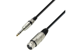 Adam Hall K3BFV1000 - Cable XLR hembra a Jack 6.3 mm stereo de 1