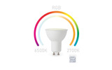 Bombilla inteligente RGB Smart WiFi - Color blanco frío & blanco cálido - GU10