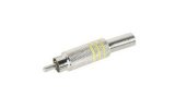 Conector RCA Macho niquelado - Amarillo