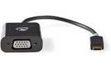 Cable Adaptador de USB Tipo C - Tipo C Macho - VGA Hembra - 0,2 m - Antracita - Nedis CCBP64850A