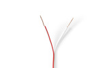 Cable de Altavoz - 2x 0,35 mm2 - 100 m - Brida - Blanco - Nedis CAGW0350WT1000