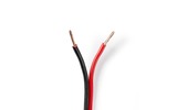 Cable de Altavoz - 2x 1,50 mm2 - 100 m - Brida - Negro/Rojo - Nedis CAGW1500BK1000