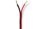 Cable de Altavoz - 2x 1,50 mm2 - 25,0 m - Brida - Negro / Rojo