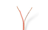 Cable de Altavoz - 2x 1,50 mm2 - 25,0 m - Brida - Transparente - Nedis CAGW1500TR250