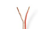 Cable de Altavoz - 2x 4,00 mm2 - 100 m - Brida - Transparente - Nedis CAGW4000TR1000