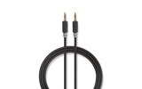 Cable de Audio Estéreo - Macho de 3,5 mm - Macho de 3,5 mm - 0,5 m - Antracita - Nedis CABW22000