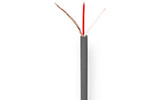 Cable para Micrófono - 2x 0,125 mm² - 100 m - En Bobina - Gris
