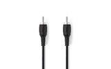 Cable para subwoofer - RCA Macho - RCA Macho - 2,0 m - Negro - Nedis CAGP24100BK20
