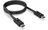 Cable USB 3.1 USB-C Macho / Thunderbolt 3 - USB-C Macho / Thunderbolt 3 Redondo 50 cm Negro - IC