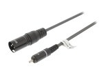 Cable XLR Mono Macho de 3 Pines - RCA Macho de 1,5 m Gris Oscuro - Sweex SWOP15205E15