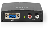 Conversor VGA a HDMI™ - Unidireccional - VGA + 2x Entradas RCA (I/D) - Salida HDMI™ - Nedis VCON