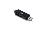 EWENT - LECTOR DE TARJETAS COMPACTO USB 3.1 Gen1 (USB 3.0) CON CONECTOR TIPO C Y TIPO A